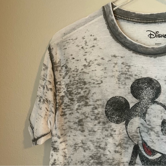 Disney Mickey Mouse Burnout Lightweight Tee Size Medium - Picture 2 of 5